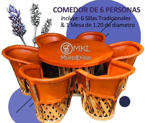 PROMOCIÓN COMEDOR PARA 6 PERSONAS MODELO TRADICIONAL.