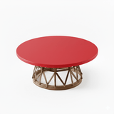 MESA DE CENTRO HUICHOL 1 MT DE DIAMETRO