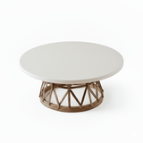 MESA DE CENTRO HUICHOL 1 MT DE DIAMETRO