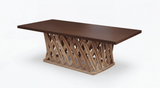 Mesa equipal de centro 60x90