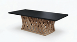 Mesa equipal de centro 60x90